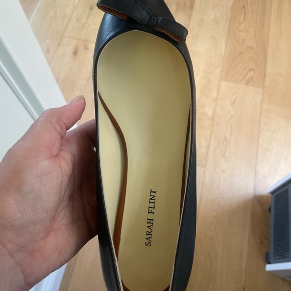 Sarah Flint Natalie Black Vachetta Flat Size 37 - Picture 11 of 15